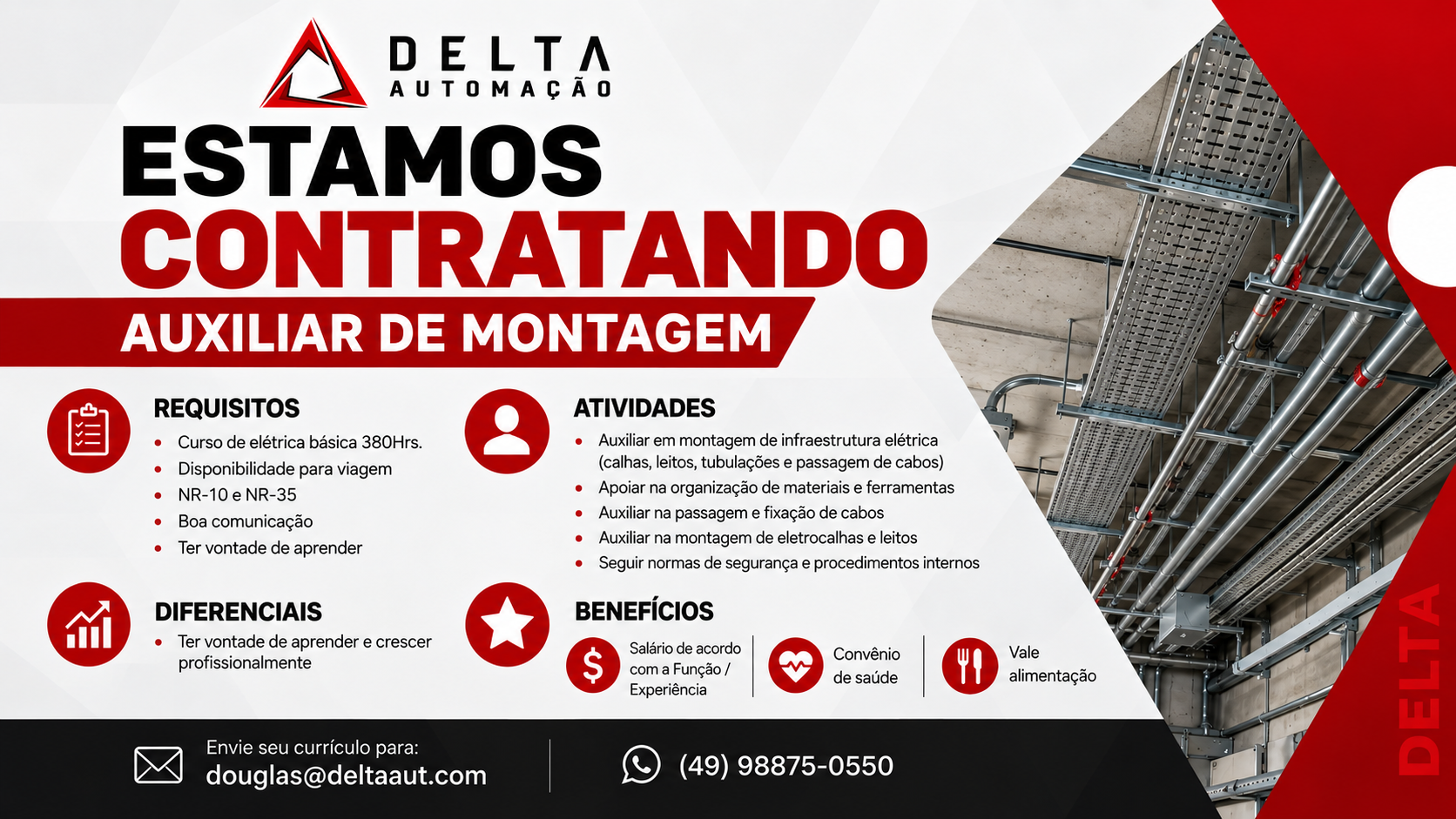 Vaga Auxiliar Montagem